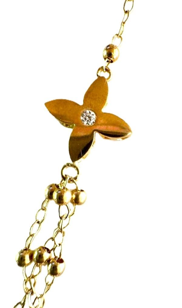 18k Yellow-Gold Tri-Chain Necklace - Image 3