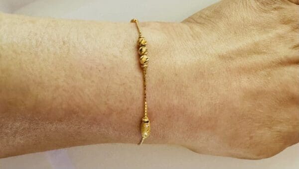 22k Yellow-Gold Anklet/Bracelet - Image 2