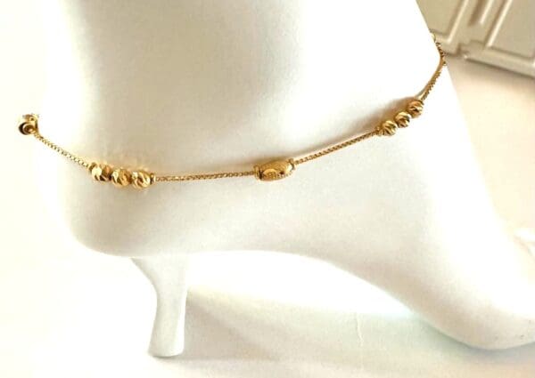 22k Yellow-Gold Anklet/Bracelet - Image 12