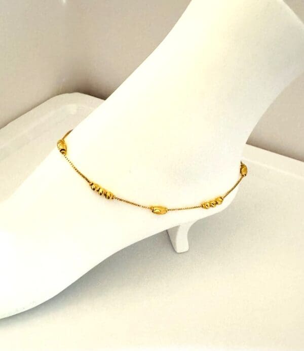 22k Yellow-Gold Anklet/Bracelet - Image 8