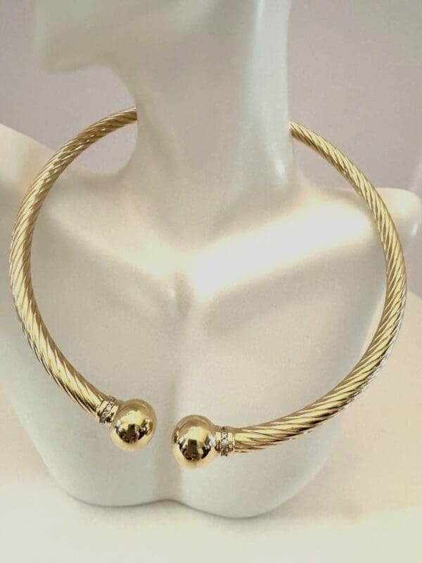 18k Yellow-Gold Collar Necklace - Image 7