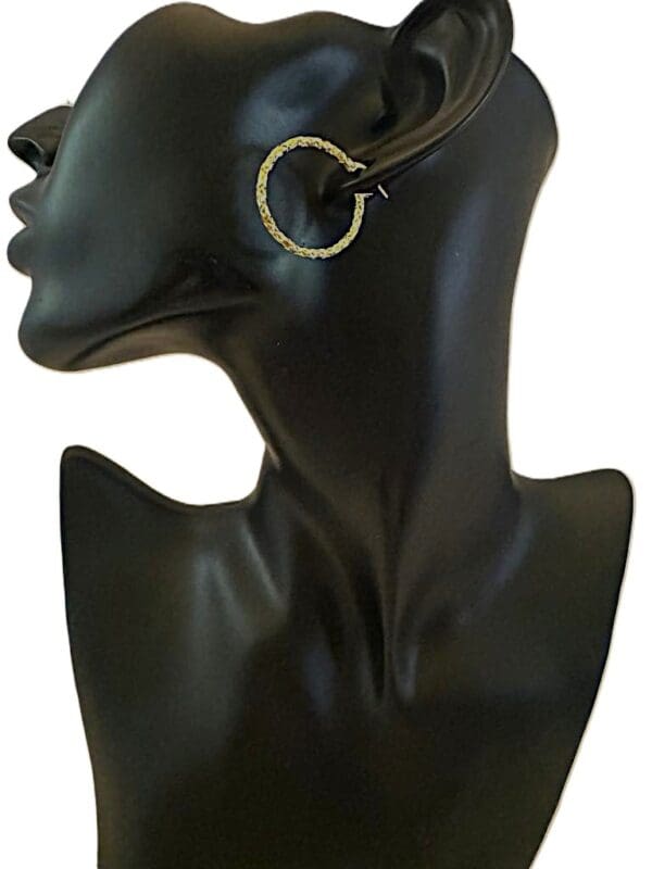18k Yellow- Gold Hoop Earrings - Image 2