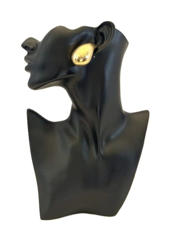 18k Yellow-Gold Huge Teardrop Earrings - Image 3