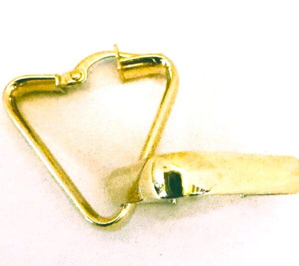 18k Yellow-Gold Geometric Earrings - Image 5
