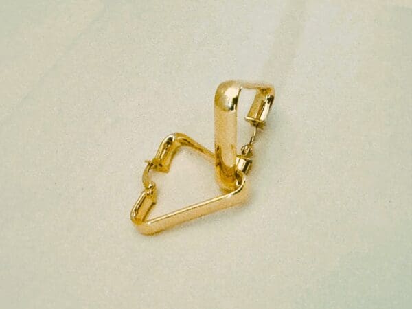 18k Yellow-Gold Geometric Earrings - Image 6