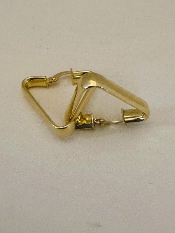 18k Yellow-Gold Geometric Earrings - Image 8