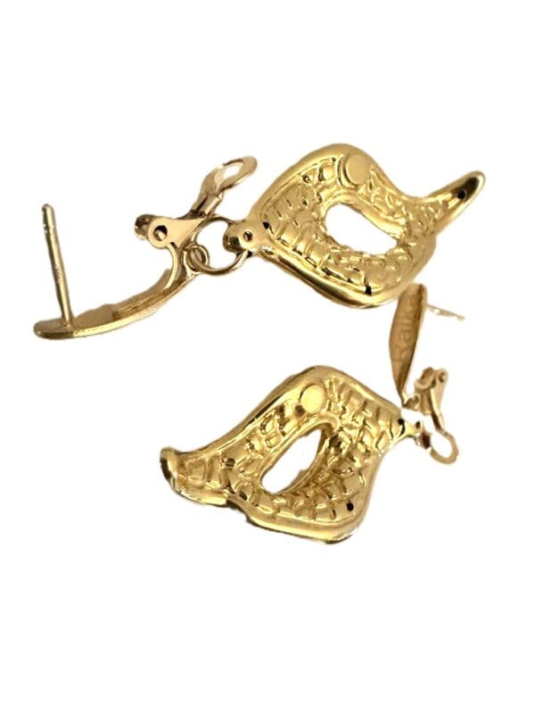 18K Yellow-Gold Dangle Earrings - Image 8
