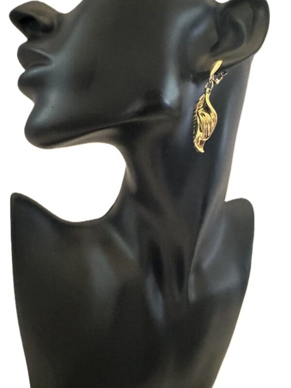 18K Yellow-Gold Dangle Earrings - Image 2