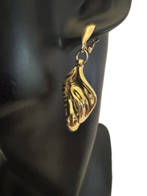 18K Yellow-Gold Dangle Earrings - Image 3