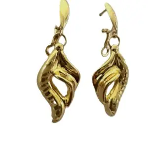18K Yellow-Gold Dangle Earrings