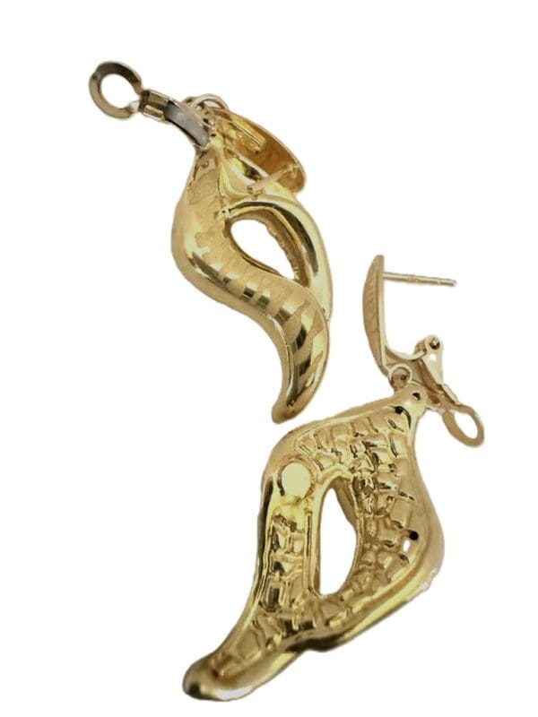 18K Yellow-Gold Dangle Earrings - Image 6