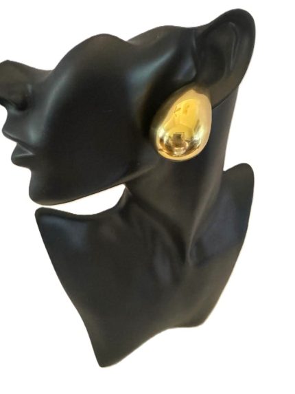 18k Yellow-Gold Huge Teardrop Earrings