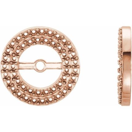 14K White 1/3 CTW Natural Diamond Earring Jackets