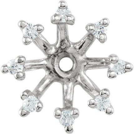 14K Yellow 6.6 mm ID Earring Jacket Mounting