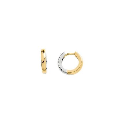 14K Yellow Hinged 16 mm Hoop Earring