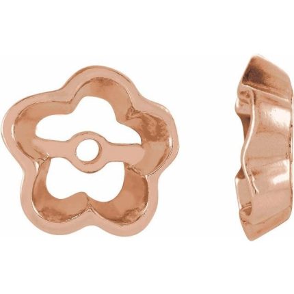 14K Yellow 4.3mm ID Earring Jackets