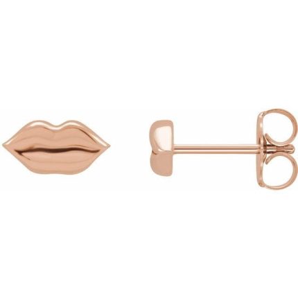 14K Yellow Lip Single Earring