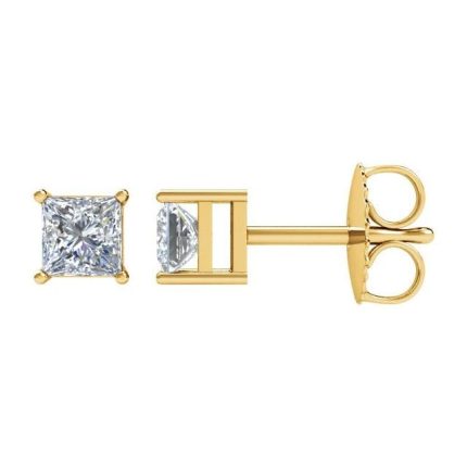 14K White 1/10 CTW Natural Diamond Earrings