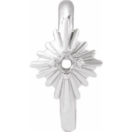 14K Yellow .03 CTW Natural Diamond 10 mm Star Hoop Earrings