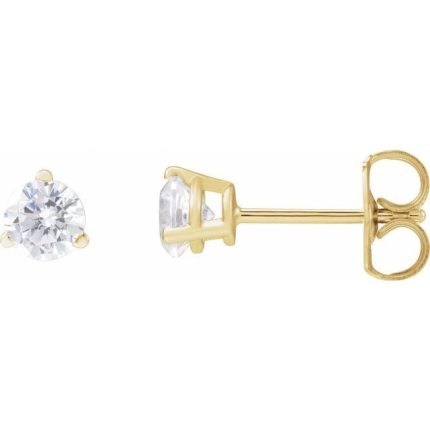 14K Yellow 1/5 CTW Lab-Grown Diamond Stud Earrings