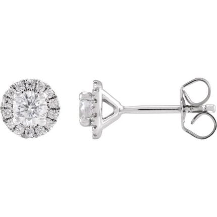 14K Yellow 1 CTW Lab-Grown Diamond Stud Earrings