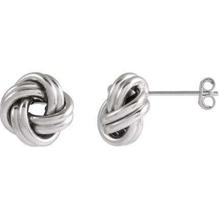 14K Yellow 8 mm Knot Earrings