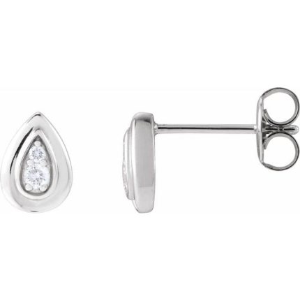 14K Yellow .07 CTW Natural Diamond Earrings