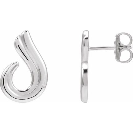 14K Yellow Freeform Earrings