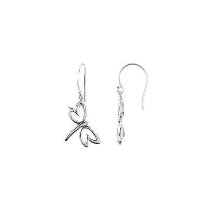 Sterling Silver Dragonfly Earrings