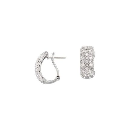 14K White 3/4 CTW Natural Diamond Earrings