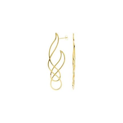 14K Yellow Freeform Earrings