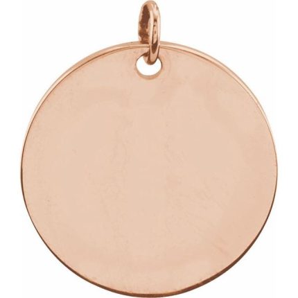 Sterling Silver Be Posh® Engravable Disc Pendant