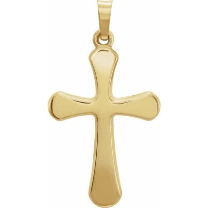 14K Yellow 16x11 mm Cross Pendant