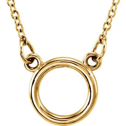 Sterling Silver Tiny Posh® Circle 16-18" Necklace