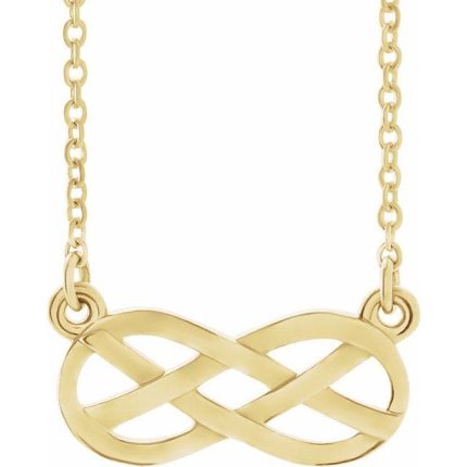 14K Yellow Infinity-Inspired 18" Necklace