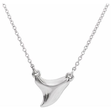 14K Yellow Shark Tooth 16-18" Necklace
