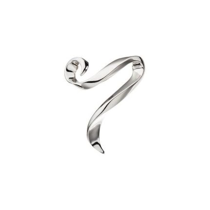 14K White Freeform Slide Pendant