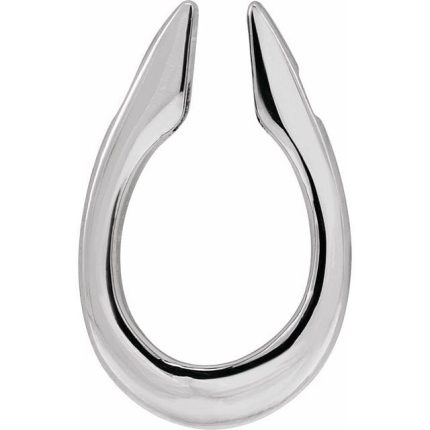 14K White Pendant Enhancer