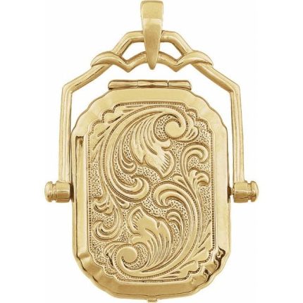 14K Yellow Swivel Locket