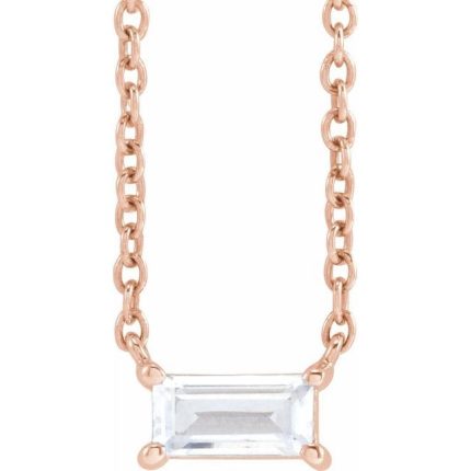 14K Yellow 1/3 CT Lab-Grown Diamond 16-18" Necklace