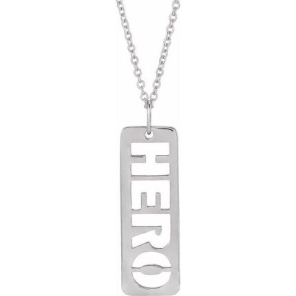 Sterling Silver Hero 16-18" Necklace