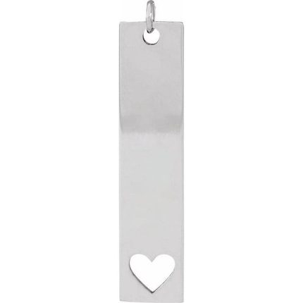 Sterling Silver Engravable Bar 16-18" Necklace