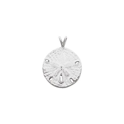10K Yellow Sand Dollar Pendant