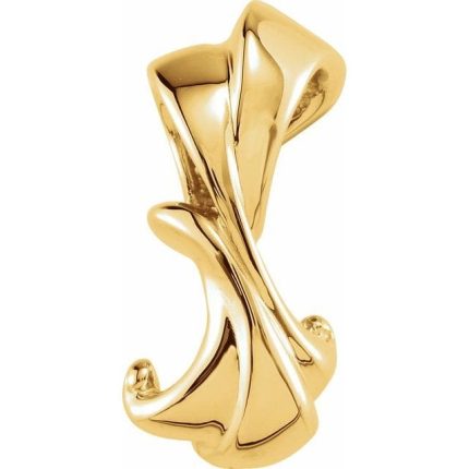 14K Yellow Freeform Slide Pendant