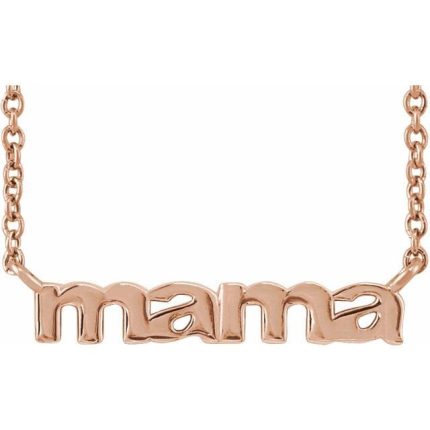 Sterling Silver Mama Necklace Center