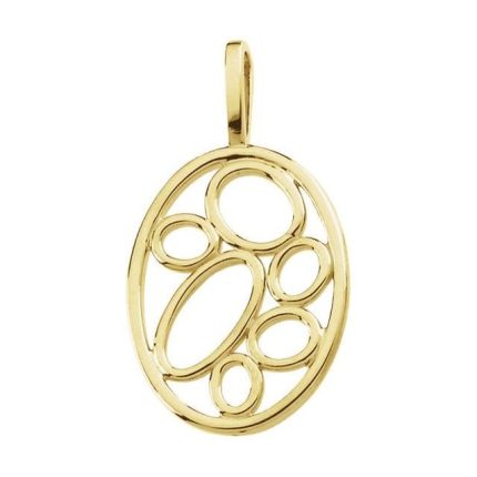 14K Yellow Freeform Pendant