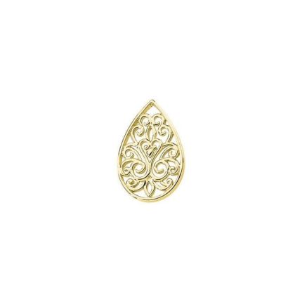 14K Yellow Filigree Pendant