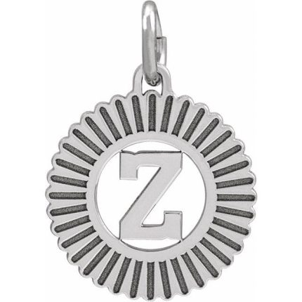 14K Yellow Initial A Pendant