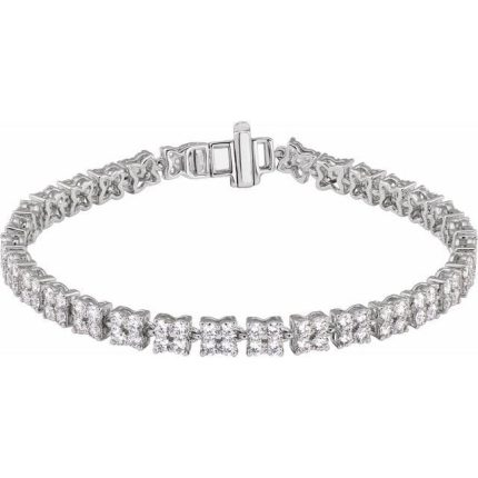 14K Yellow 5 1/3 CTW Lab-Grown Diamond Line 7 1/4" Bracelet