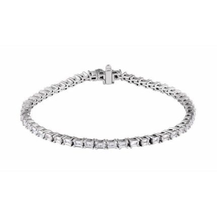 14K Yellow 5 CTW Lab-Grown Diamond Line 7" Bracelet